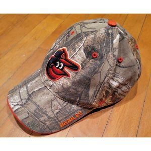 🔥🔥OFFICIAL BALTIMORE ORIOLES MLB '47 MVP CAMO REALTREE ADJUSTABLE Hat⚾⚾